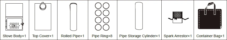 WinnerWell Fastfold Titanium Camping Stove - Complete Kit - 8 WinnerWell Fastfold Titanium Camping Stove - Complete Kit - - Billede 6