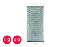 Lesovik OTUL Aur Down Underquilt 420g -8c -Backpacking Light Salg OTUL Aur 420 Arctic Water packshot 1920x1280 04 DW