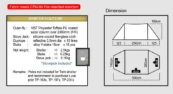Luxe Outdoor Twin Shelter With Stove Jack 4p Tent 15 Luxe Outdoor Twin Shelter With Stove Jack 4p Tent -Backpacking Light Salg twinshelter backpackinglightse specs
